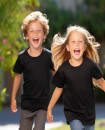 Made in Portugal Organic Cotton Kids T Shirt Oversize Black